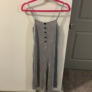 Striped Comfy Ankle Jumpsuit